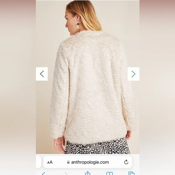 Anthropologie Fur by Unreal Fur Noemi Faux Fur Coat - Picture 5 of 5
